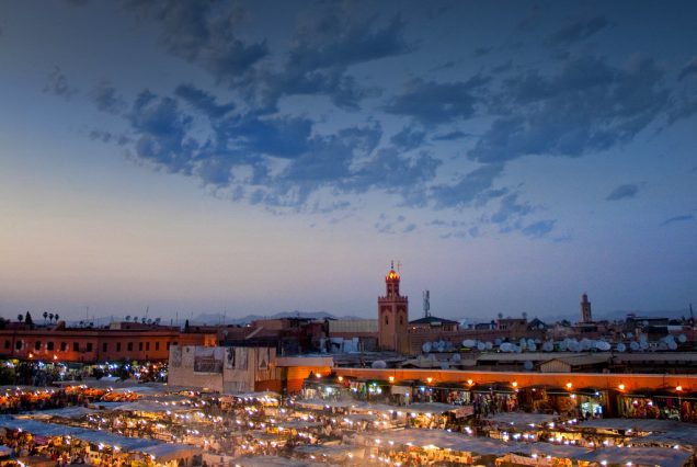 Jemaa el fna dusk